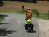 Collega fietser uit Doetinchem vervolgt zijn weg naar het zuiden